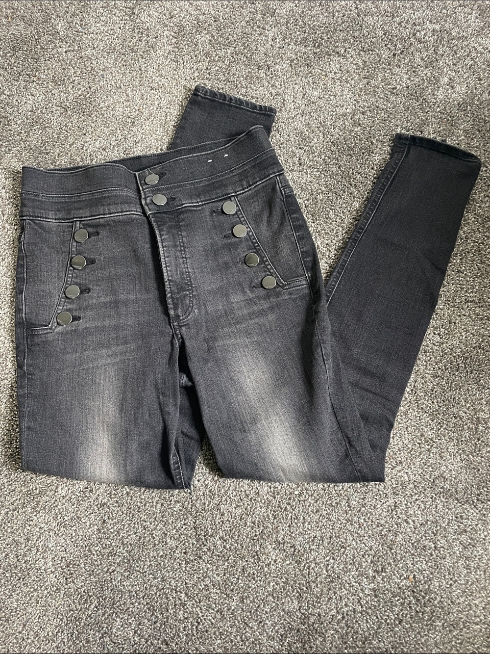 Express High-Waist Denim Perfect Legging